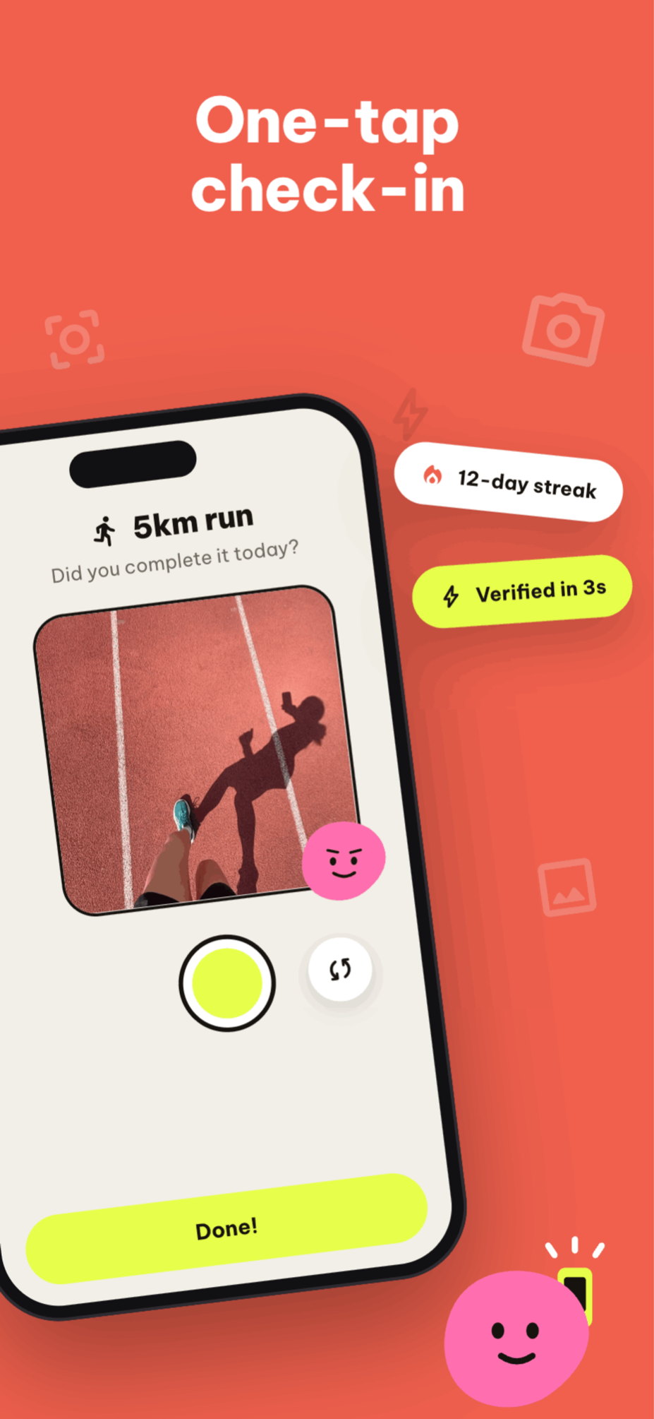 Daily photo check-ins