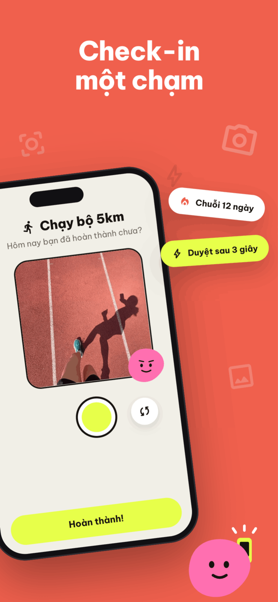 Check-in bằng ảnh mỗi ngày